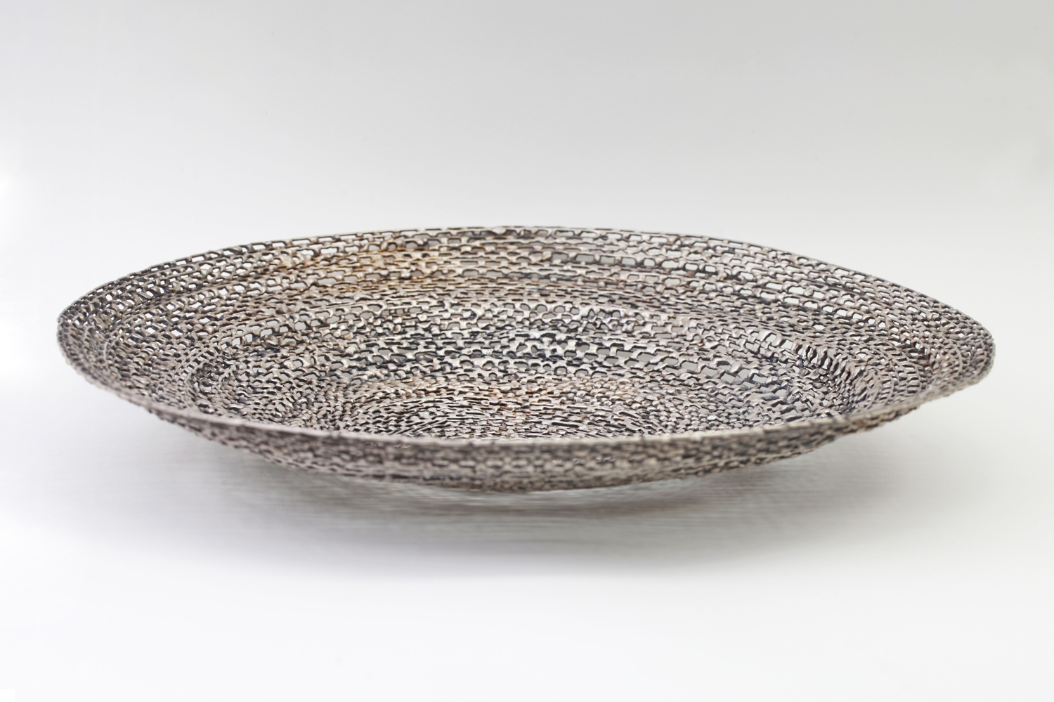Teller aus Silberdraht 835/1000 geschweißt - Schale aus Silber