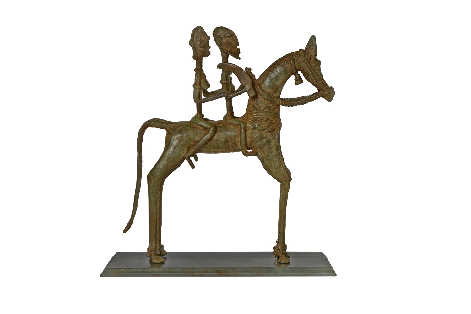 Socklel für ein Bronzepferd