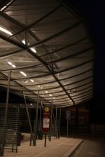 Beleuchtungsplanung für den Zentralen Omnibus Bahnhof in Haldensleben bei Dunkelheit