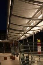 Beleuchtungsplanung für den Zentralen Omnibus Bahnhof in Haldensleben bei Dunkelheit