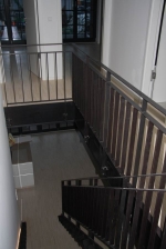 Treppe mit Treppengeländer und Brüstungsgeländer aus Flachstahl in Hamburg