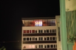 Ich liebe Dich! Projektion Eurer SMS in 40 Meter Höhe zum Light Night Shopping in Hildesheim
