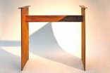 rechteckiges Tischuntergestell aus 12 mm Corten Stahl