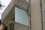 Sicht- und Windschutz für einen Balkon