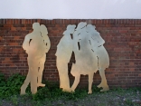 Menschen in Bewegung Skulpturen für die AWO für Benicasim