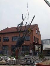 Probeaufbau der Info Stele Alexa in Hildesheim
