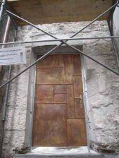 handgeschmiedete Kupfertüre für die Gemeinde Soluthurn in der Schweiz