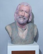 Michael Ende Skulptur mit Text