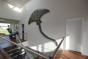 riesiger Rochen aus Stahl - ca. 350 x 360 cm