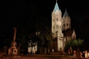 Probebeleuchtung der St. Marien Kirche in Freyburg