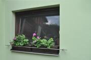 Blumen-Kasten Halterung aus Edelstahl für die Fensterbank