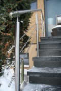 Treppengeländer mit integrierten LED im Handlauf - LED Geländer