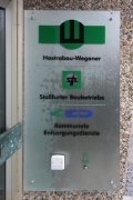 Firmenschild für die Hastrabau Wegener GmbH in Langenhagen