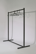 schraubare Garderobe aus Stahl, Breite 144 cm