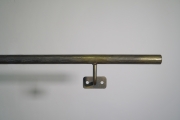 30 mm Handlauf geschmiedet , mit partiellem Messingabrieb