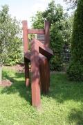 Living Chair - Stuhlskulptur aus rostigem Stahl