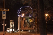Leucht Nilpferd für den Zoo Hannover