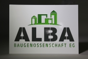 Firmenschilder ALBA aus Edelstahl