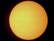 Sonnen mit Sonnenflecken und Sonnenprotuberanzen am 9.10.2011