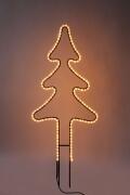 Leuchtannenbaum aus Rundeisen mit einem LED Lichtschlauch