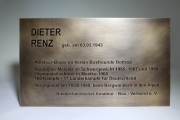 Gedenktafel für den legendären Boxer Dieter Renz