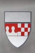 Wappen aus lackiertem Metall für die Stadt Oberhausen