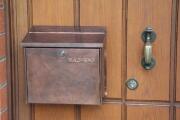 Ein Schmuckstück - Standart Briefkasten mit Kupfer Folie beklebt ...