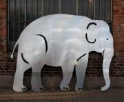 feuerverzinkter Elefant aus 3 mm Stahlblech
