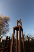 long chair aus Stahl geschweißt