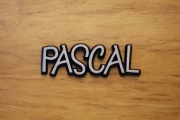 Aluminium Schriftzug Pascal