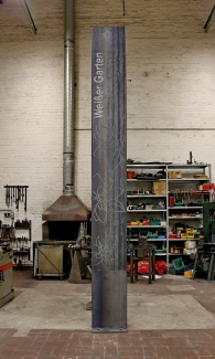 Lichtstele Weißer Garten Haldensleben