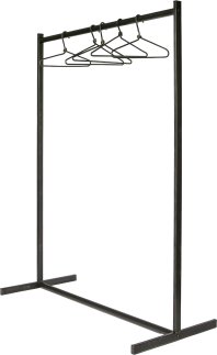 0304 Garderobe aus Stahl, Breite 123 cm