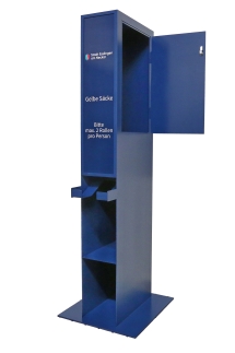 Gelber Sack Spender für die Stadt Esslingen am Neckar