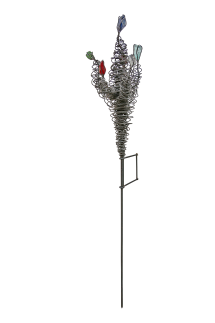 dekorative Glasblumen Skulptur