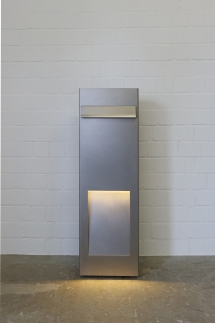 Briefkasten, Edelstahl mit handgeschliffener Oberfläche