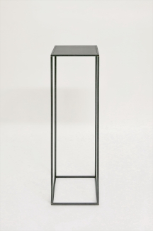 quadratisch, transparentes Skulpturen Podest