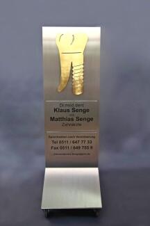 Zahnarztschild für Dr. Senge in Hannover