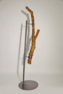 Naturfarbene Baumstamm Garderobe