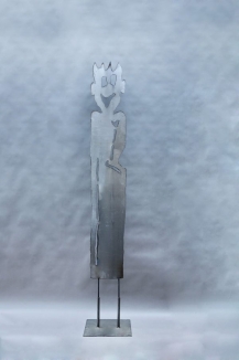 Plasmagetrennte Gartenskulptur aus Stahl