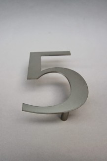 Hausnummer Edelstahl