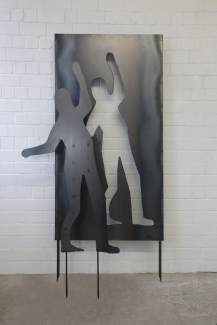 Skulptur mit Schattenblech