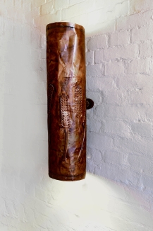 Wandleuchte aus Kupferfolie