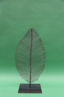 Dreidimensionales Blatt aus Stahl geschweißt