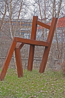 Living Chair aus rostigem Stahl