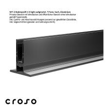 Ganzglas-Systemgeländer von Croso - System 2.0 light und 2.0