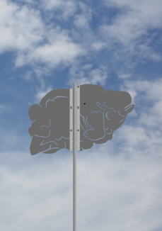 Wetterfahne schlafendes Schäfchen