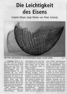 Peter Schmitz in der Galerie Meyer in Lüneburg