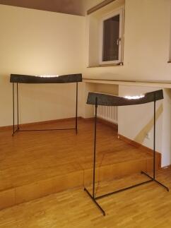 Probeaufstellung der Leuchter