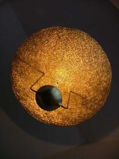 Kronleuchter, Aluminium geschweißt und vergoldet