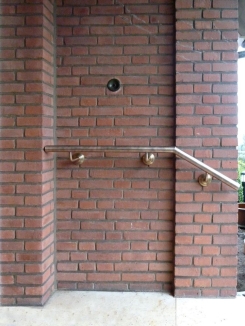 Bronze Handlauf mit Wand Rosetten